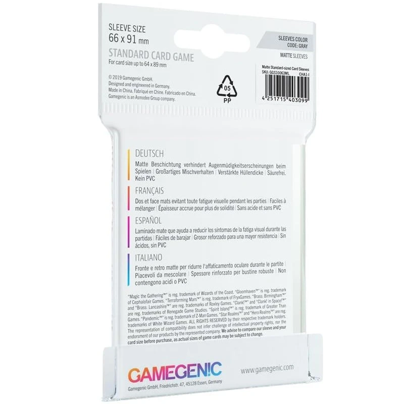 Sleeves Transparents Matte 66 X 91MM 50P – Image 2