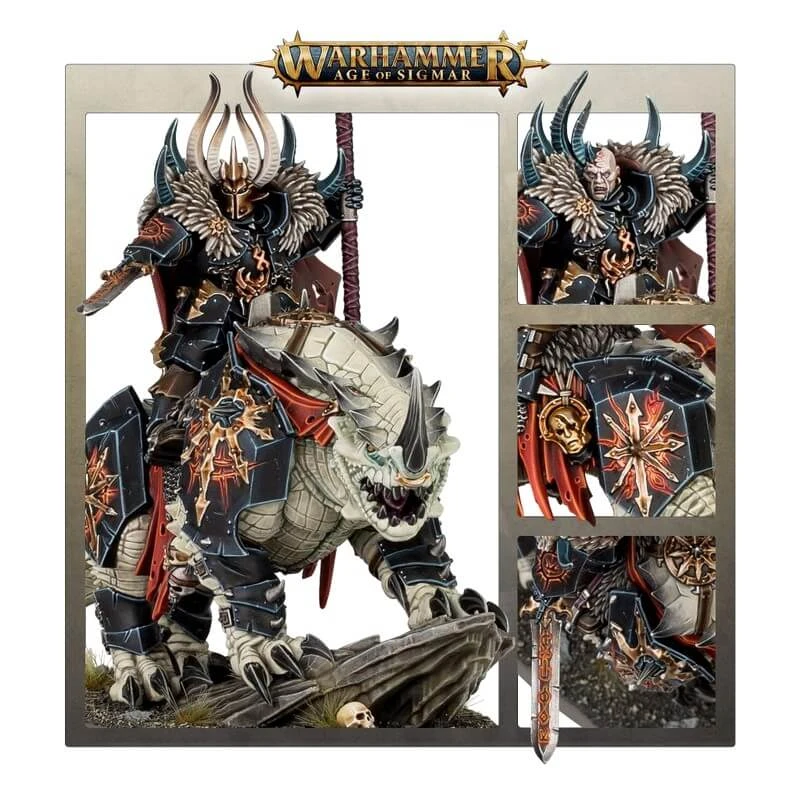 Slaves To Darkness Chaos Lord On Karkadrak – Image 3