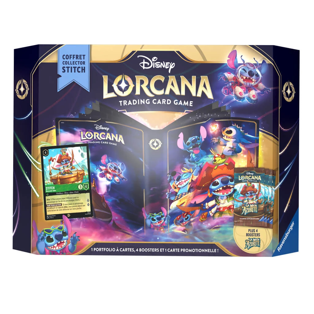 Disney Lorcana – Coffret Collector Stich Chapitre 6 La Mer Azurite
