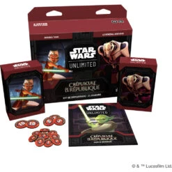 Star Wars Unlimited – Crépuscule De La République Kit De Démarrage 2 Joueurs